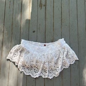 Free People Eyelet Top